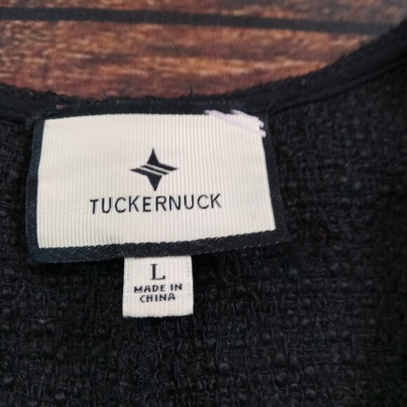 Tuckernuck Pomander Place Myla Textured Romper Black Large - Picture 8 of 10